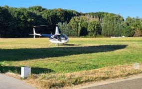 Politie verbaliseert R44 heli die naast het circuit in Zolder landde  