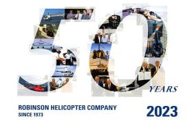 Robinson Helicopters viert 50e verjaardag in 2023