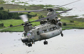 Britse Chinooks CH-47 op oefening in Finland