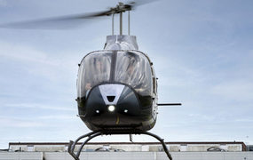 Knappe Bell 505 maakt testvlucht op EBKT